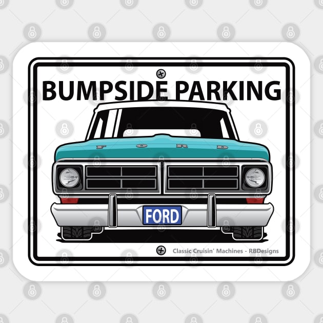 Bumpside Parking Sticker by RBDesigns